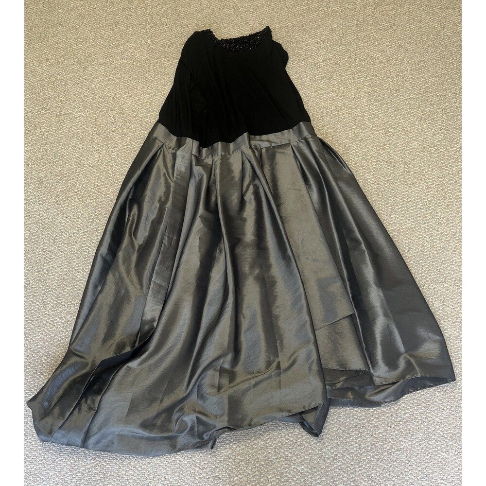 SLNY Women’s Formal Black/Gray Dress Beaded Neckline Size 20W
